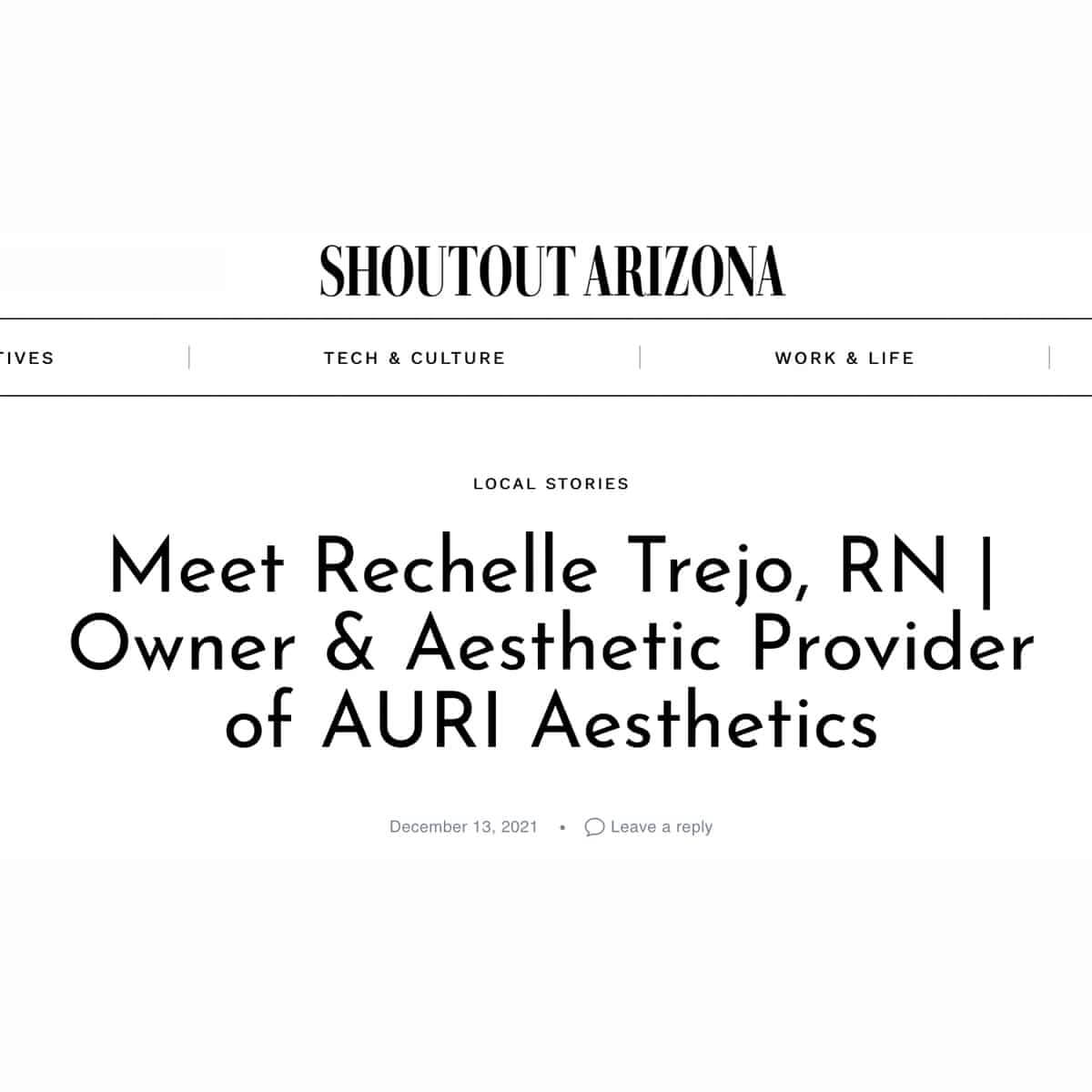Shoutout Arizona | Auri Aesthetics in Gilbert, AZ